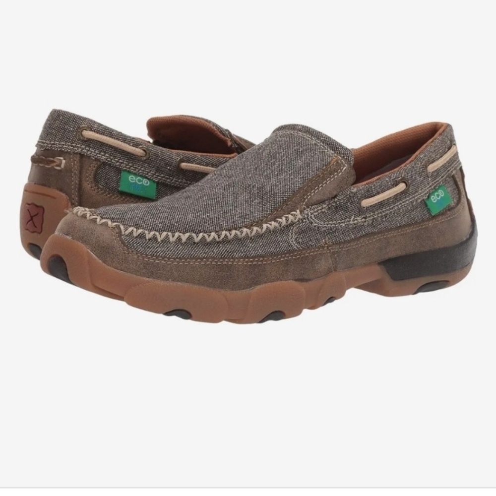Twisted X Men's Slip-on Driving Moccasins Style Loafer Dust Size 11